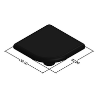 60-220-1 MODULAR SOLUTIONS POLYAMIDE PART END CAP 32MM X 32MM ROUND CORNER BLACK